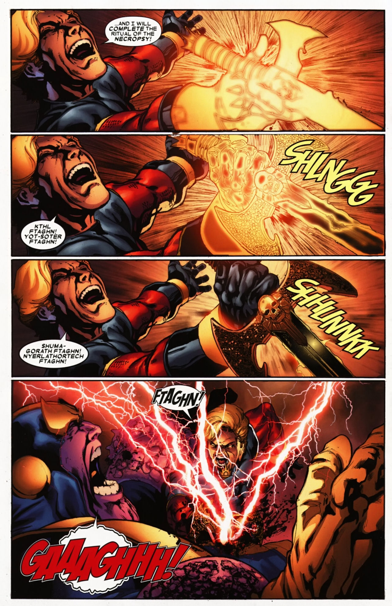 Mar-Vell vs Thanos