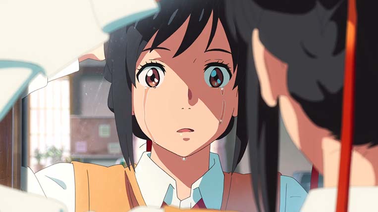 Mitsuha chorando Kimi no Na wa