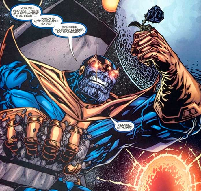 Thanos amaldiçoa Deadpool